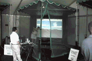 Full Size Golf Simulator on a corporate event