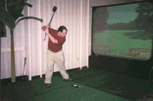 Playing Virtual Reality Golf