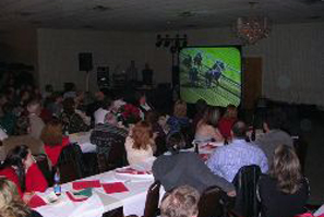 Video Horse Racing on a company party