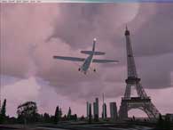 Paris Flight Simulator Screen