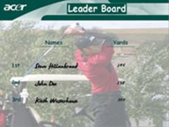 Leaderboard for customized trade show entertainment