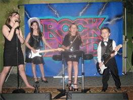 Rock Band Virtual Music at a Bat Mitzvah Party